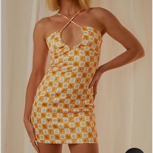 Peppermayo Checkered Mini Dress